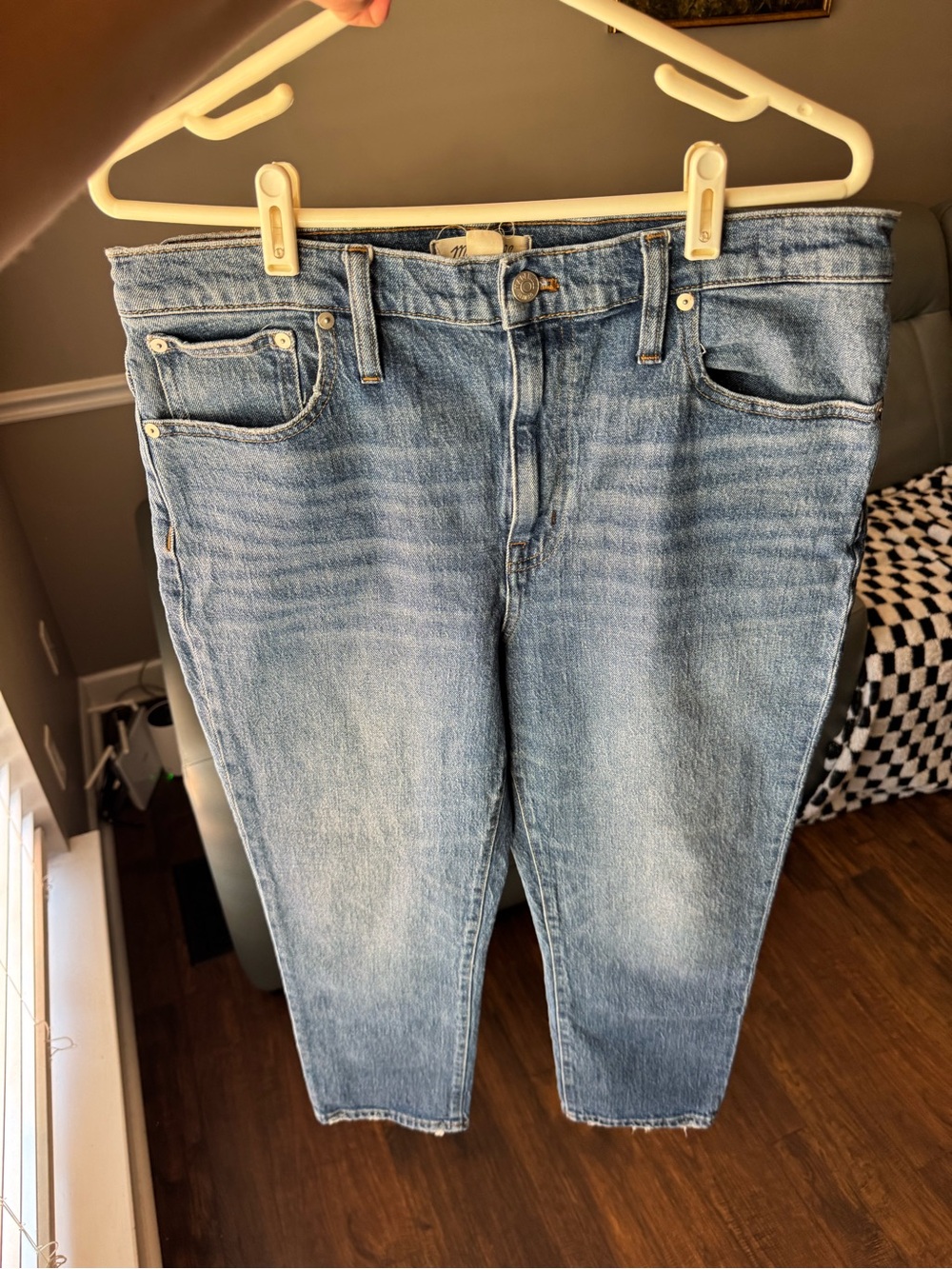 Madewell Light Wash Cropped High-Rise Jeans
